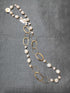 26" Pearl w/Gold Filigree Links Necklace