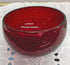 Ruby Red Glass Coupe Bowl